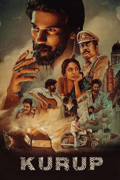 Kurup Hindi Dubbed Movie Poster (2021)