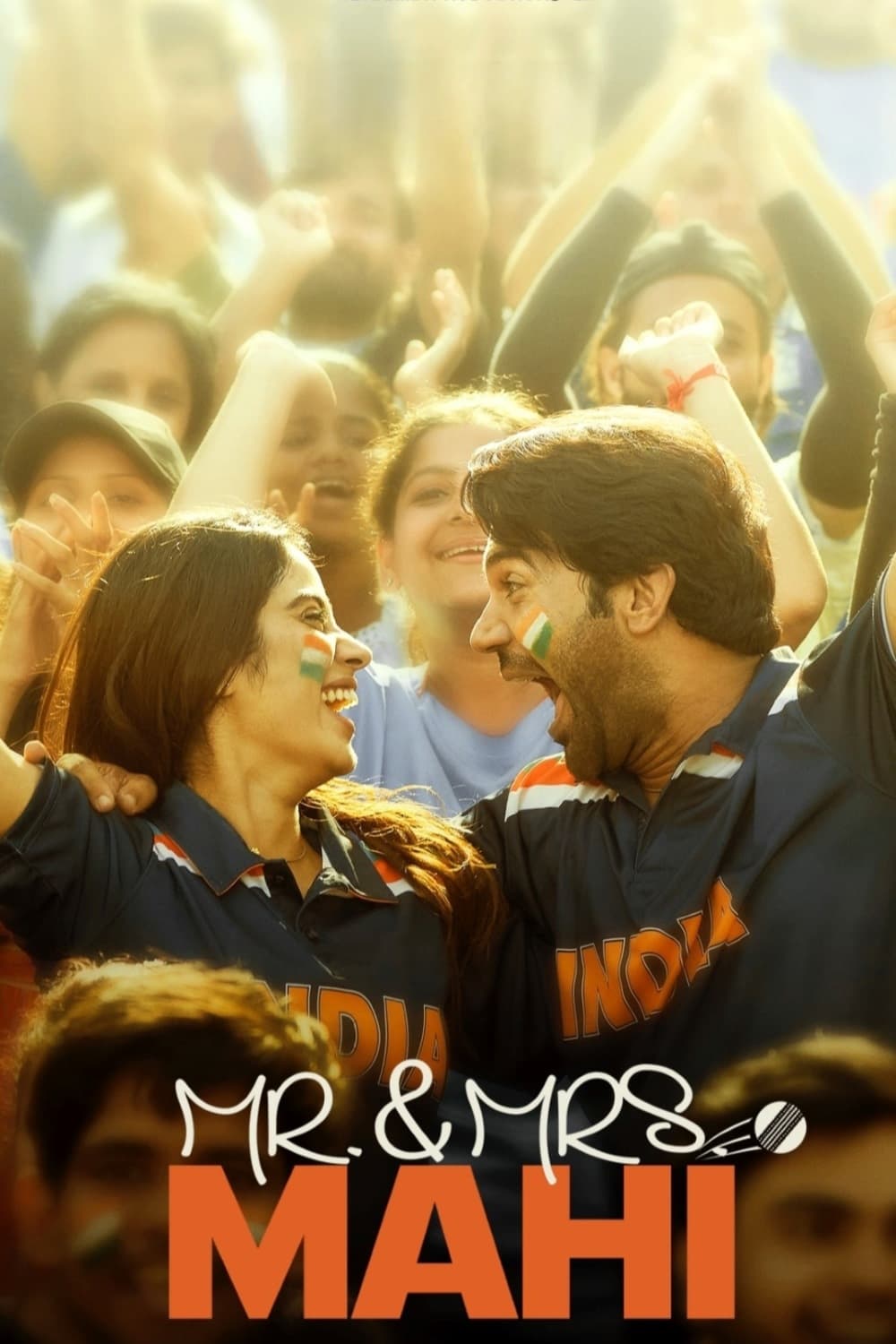 Mr. & Mrs. Mahi Hindi Dubbed Movie Poster (2024)