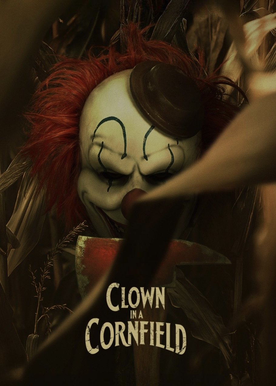Clown in a Cornfield Hindi Dubbed Movie Poster (2025)