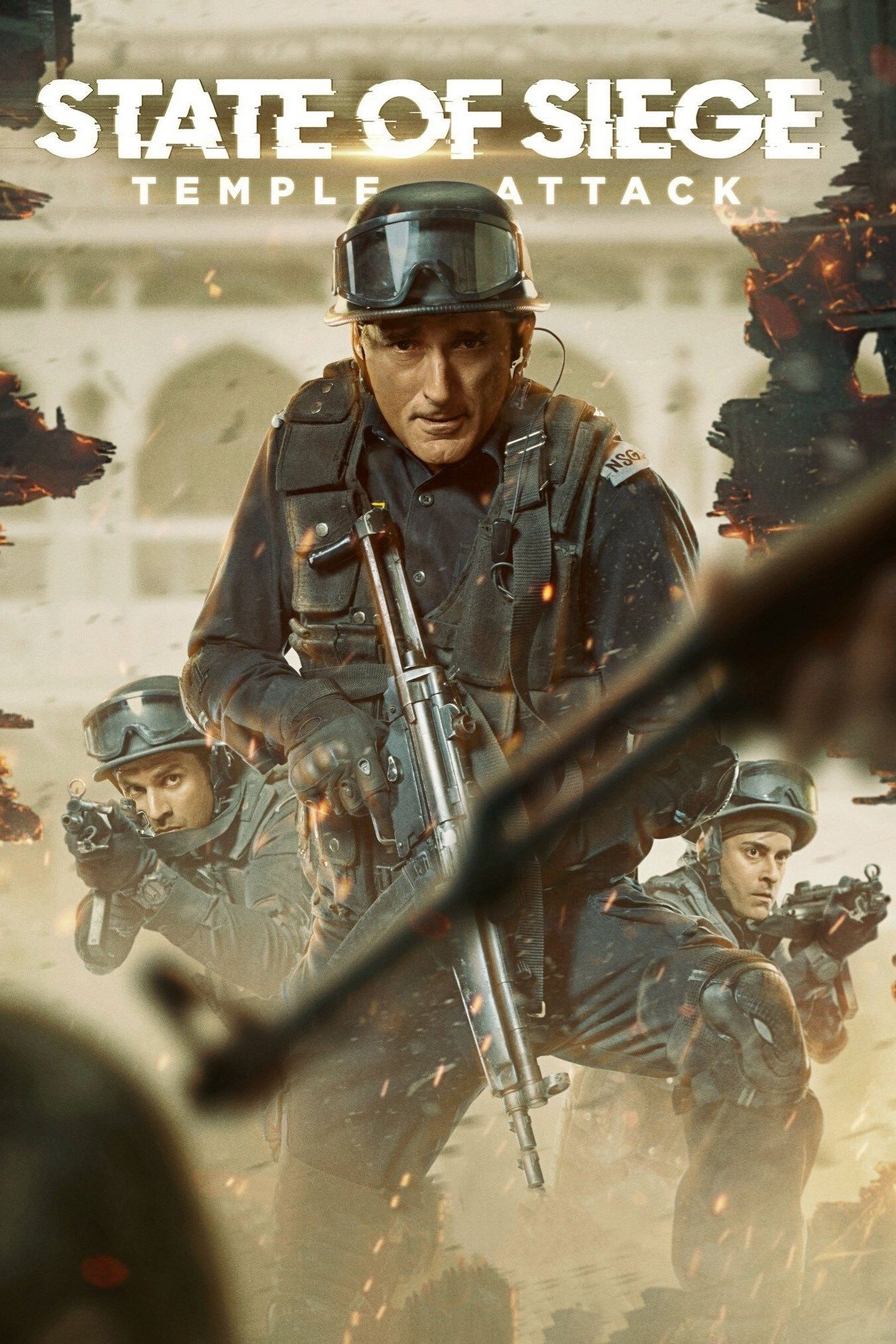 State of Siege: Temple Attack Hindi Dubbed Movie Poster (2025)